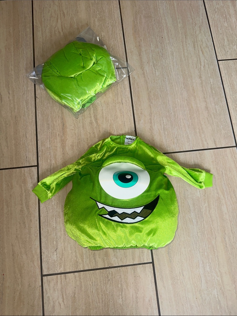 Disney Pixar Monsters Inc, Mike Wazowski Infant Crossplay, Halloween Cotume